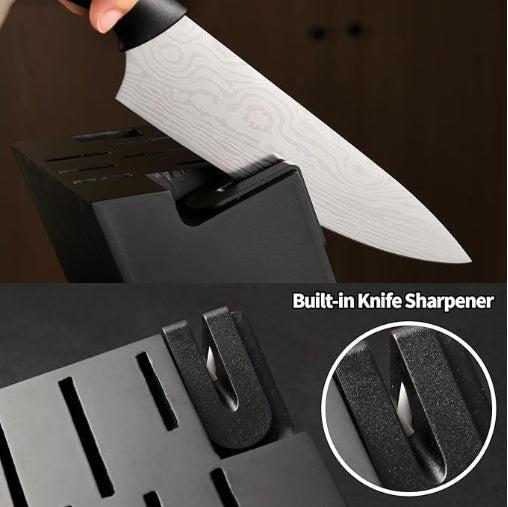 Damascus Pattern High Carbon Steel 15-Piece Kitchen Knife Set-1-ZCA-Home-Tech-Supply