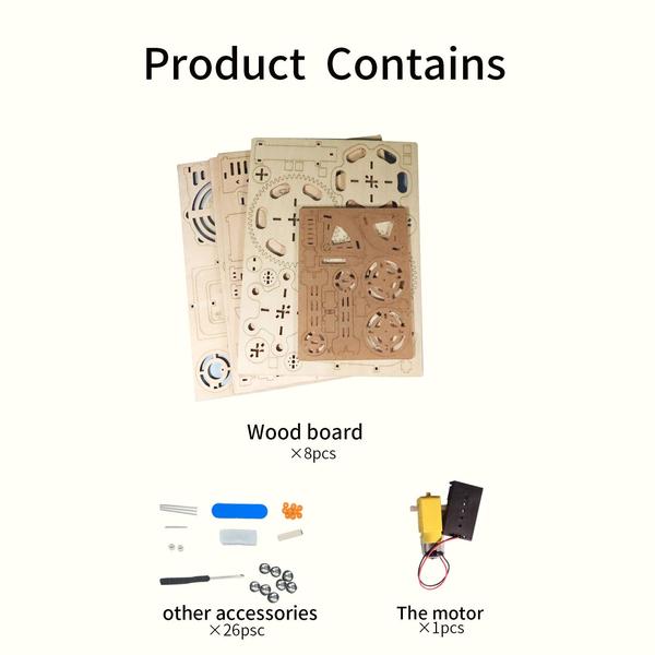 MUSIC PARK 3d Wooden Puzzle Hand Whale Music Box-1-ZCA-Home-Tech-Supply