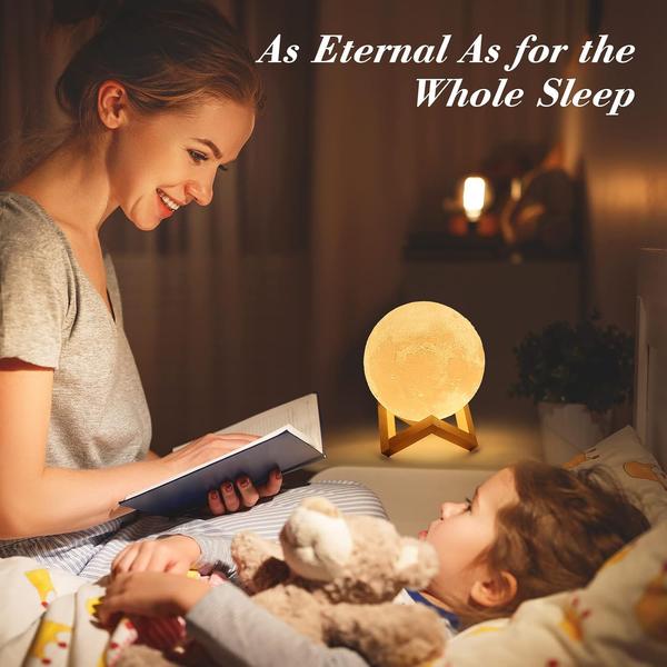 Moon Lamp Night Light with Remote and Dock Stand-1-ZCA-Home-Tech-Supply